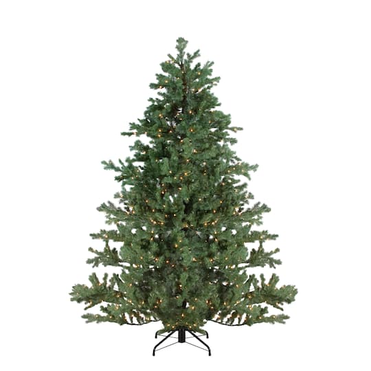 7.5ft. Pre-Lit Mountain Pine Artificial Christmas Tree, Clear Lights